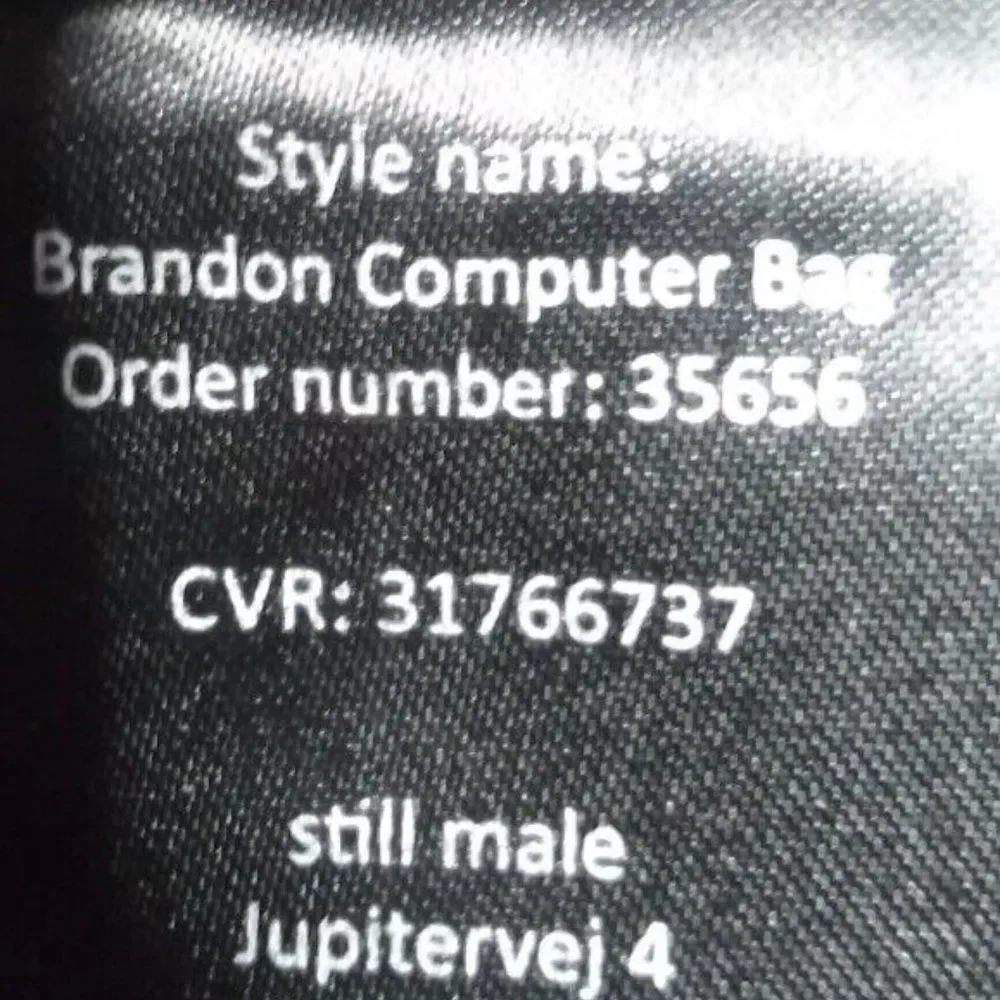 STILL Men's BRANDON Leather Briefcase  Computer Bag Nordic Man Bag  Denmark